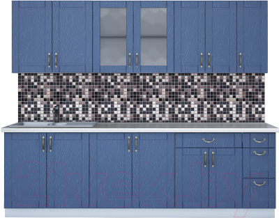 Готовая кухня Интерлиния Мила Крафт 2.5Б - фото