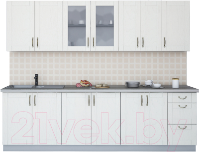 Готовая кухня Интерлиния Мила Крафт 2.6А - фото