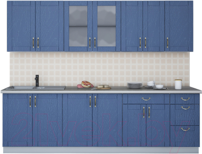 Готовая кухня Интерлиния Мила Крафт 2.6Б - фото