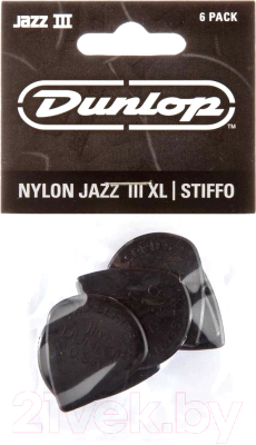 Набор медиаторов Dunlop Manufacturing Nylon Jazz III XL 47PXLS - фото