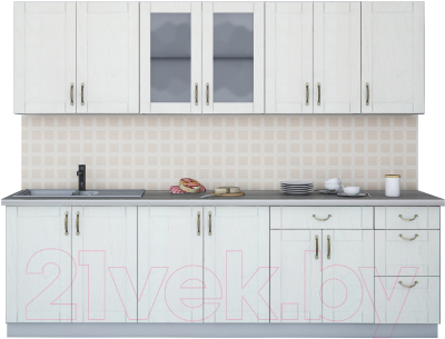 Готовая кухня Интерлиния Мила Крафт 2.6Б - фото