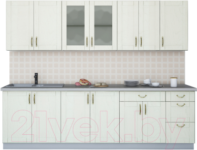 Готовая кухня Интерлиния Мила Крафт 2.6Б - фото