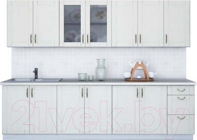 Готовая кухня Интерлиния Мила Крафт 2.8А - фото