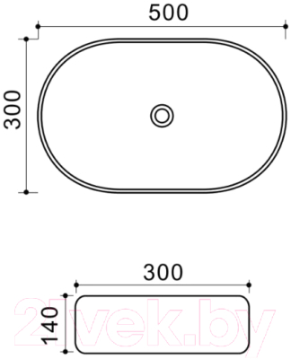 Умывальник Uptrend Sparrow TR41385-U18