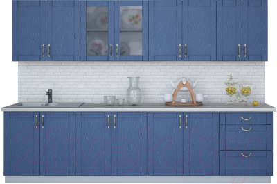 Готовая кухня Интерлиния Мила Крафт 3.0А - фото