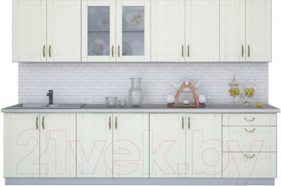 Готовая кухня Интерлиния Мила Крафт 3.0А - фото