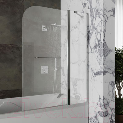 Стеклянная шторка для ванны Roxen Brimen 52010-120