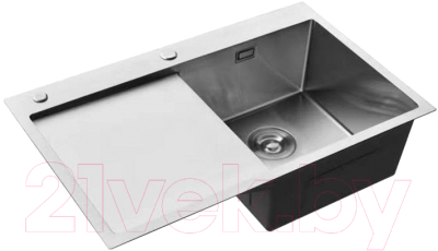 Мойка кухонная Roxen Vespa 560230-70R с коландером и дозатором (сатин)