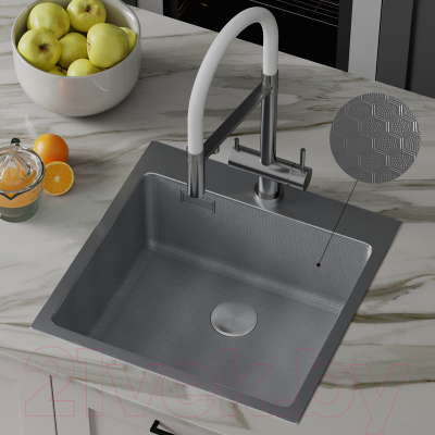 Мойка кухонная Roxen Snake 560220-50-S