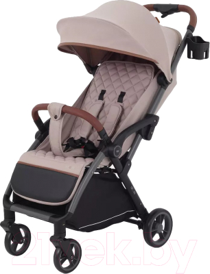 Детская прогулочная коляска MOWbaby Атом / MB200 (Beige) - фото
