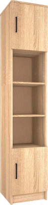 Стеллаж МДК ПРС2 открытый с 2-мя дверцами 400x380x2020 (дуб сонома) - фото