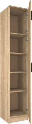 Шкаф-пенал МДК ПРС3 закрытый 400x380x2020 (дуб сонома)