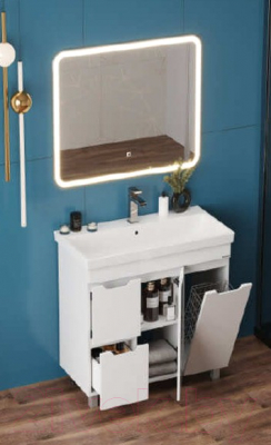 Тумба под умывальник Onika Айленд 90 / 109030 (с корзиной)