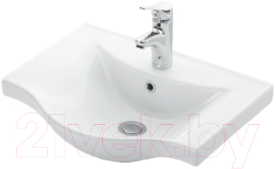 Тумба с умывальником Гамма 22оФ8/1-У 50 Базик-7050 (улыбка)