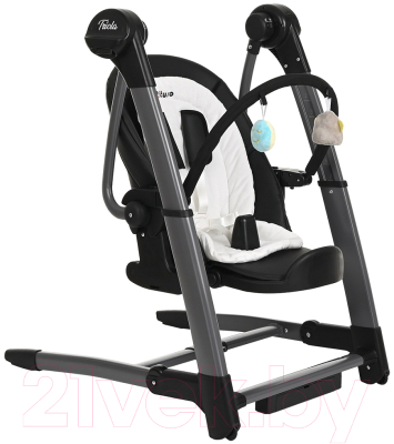 Стульчик для кормления Pituso Triola 3 в 1 / SG116 (Black Frame/Black)