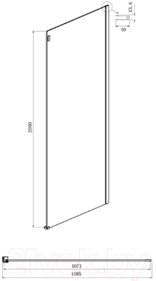 Душевой уголок Ambassador Benefit 150x110x200 / 19022204HBB-110HBB