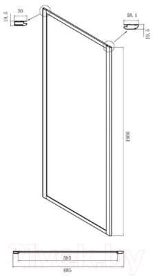 Душевой уголок Ambassador Forsa 130x70x195 / 17021104NX-70NX