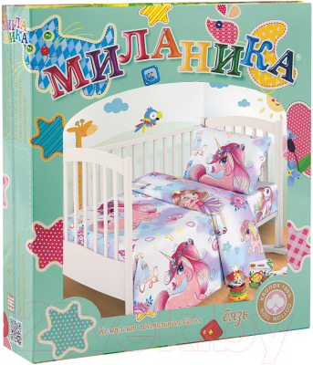 Комплект постельный для малышей Milanika Мейджик Детство