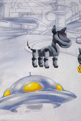 Комплект постельный для малышей Milanika Город роботов Детство