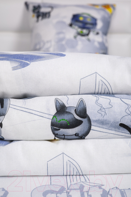 Комплект постельный для малышей Milanika Город роботов Детство