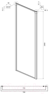Душевой уголок Ambassador Forsa 140x80x200 / 17021120AX-80AX