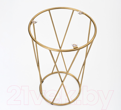 Журнальный столик РасГар Престиж Аллюр (золото/черное стекло)