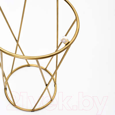 Журнальный столик РасГар Престиж Аллюр (золото/черное стекло)