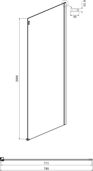 Душевой уголок Ambassador Benefit 150x80x200 / 19021104HX-80HX