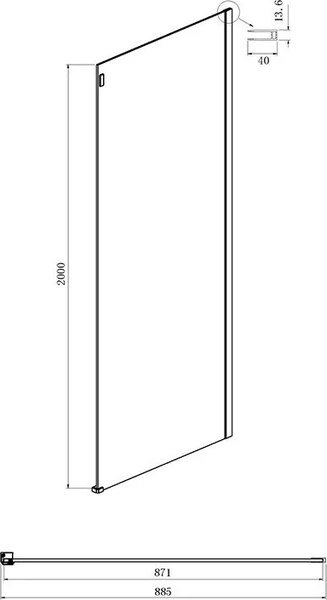 Душевой уголок Ambassador Benefit 150x90x200 / 19021104HX-90HX