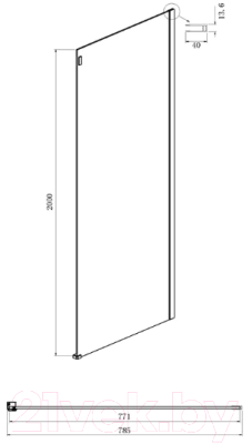 Душевой уголок Ambassador Benefit 140x80x200 / 19021203HB-80HB