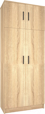 Шкаф МДК ПРШ1 2-х створчатый 800x380x2020 (дуб сонома) - фото