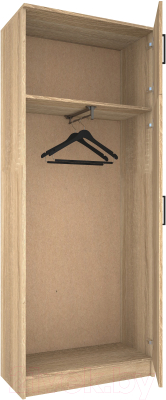 Шкаф МДК ПРШ1 2-х створчатый 800x380x2020 (дуб сонома)