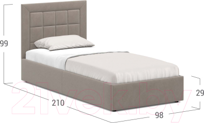 Односпальная кровать Moon Trade 1251 / К004593