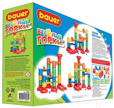 Конструктор кинетический Bauer Веселые горки / 582