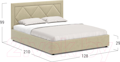 Полуторная кровать Moon Trade 1255 / К004455