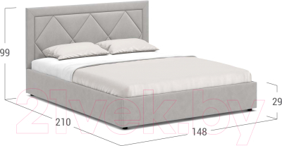 Полуторная кровать Moon Trade 1255 / К004518