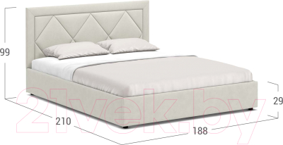 Двуспальная кровать Moon Trade 1255 / К004531