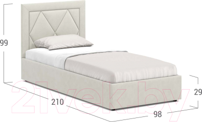 Односпальная кровать Moon Trade 1255 / К004533