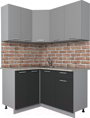 Готовая кухня Интерлиния Мила Лайт 1.2x1.4 - фото