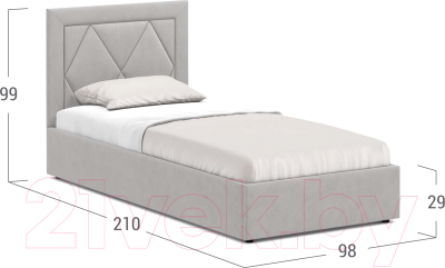 Односпальная кровать Moon Trade 1255 / К004524