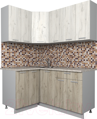 Готовая кухня Интерлиния Мила Лайт 1.2x1.6 - фото