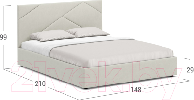 Полуторная кровать Moon Trade 1257 / К004854