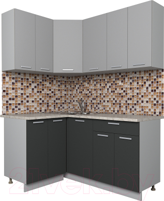 Готовая кухня Интерлиния Мила Лайт 1.2x1.6 - фото