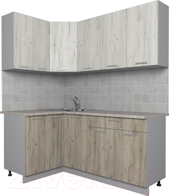 Готовая кухня Интерлиния Мила Лайт 1.2x1.8 - фото