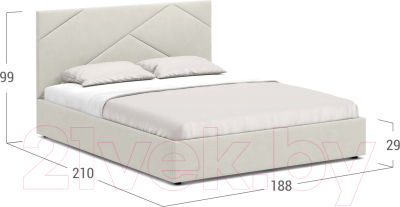 Двуспальная кровать Moon Family 1257 / К004858