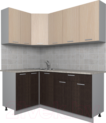 Готовая кухня Интерлиния Мила Лайт 1.2x1.8 - фото