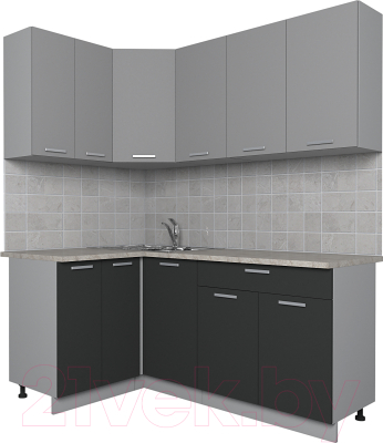 Готовая кухня Интерлиния Мила Лайт 1.2x1.8 - фото
