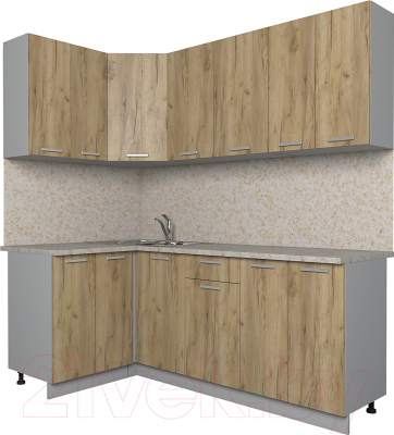 Готовая кухня Интерлиния Мила Лайт 1.2x2.0 - фото