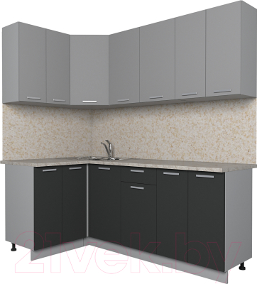 Готовая кухня Интерлиния Мила Лайт 1.2x2.0 - фото
