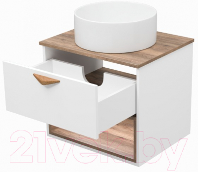 Тумба под умывальник Brevita Bergen 60 / BER-07060-19-01-1Я